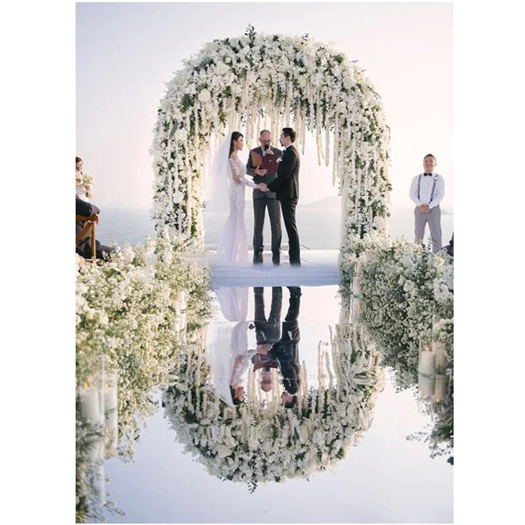 tapis mariage blanc brillant moderne élégant 100cmx10m 100cmx20m argent événement anniversaire noël