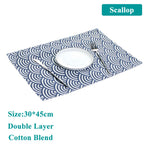 serviettes table rectangulaires coton polyester fleurées beige noir rose clair farmhouse vintage respectueux environnement