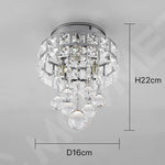 lustre moderne cristal transparent argenté plus 20 ampoules led monté surface