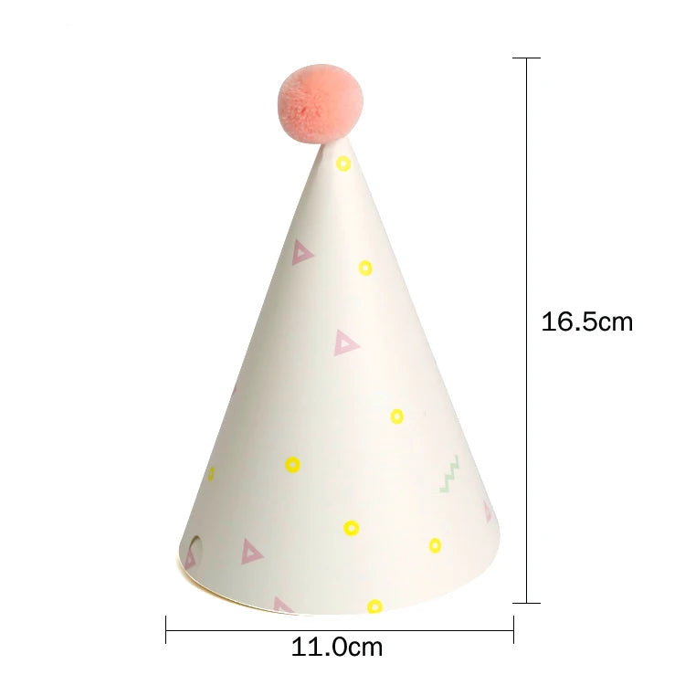 chapeaux fête anniversaire or bleu marine rayures pois dorés happy birthday moderne festif