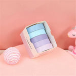 ruban adhésif décoratif washi tape masking tape 12 moderne minimaliste bleu vert rose gris