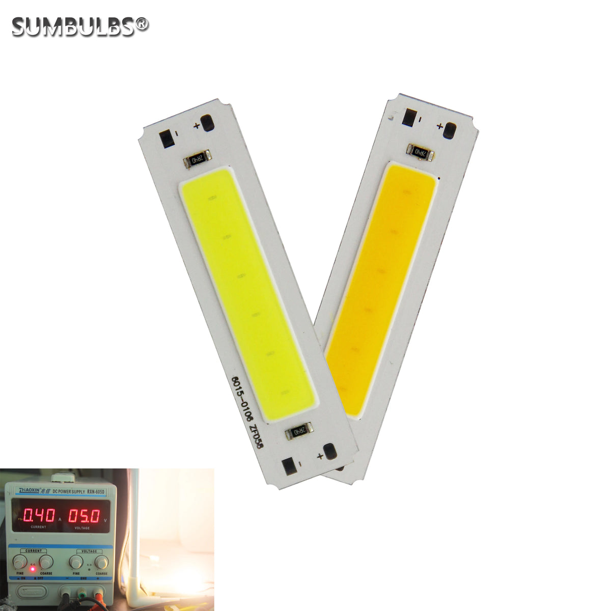 lampe led blanc jaune moderne connecteurs electrique 6000k 3000k 60mm 40mm 8mm