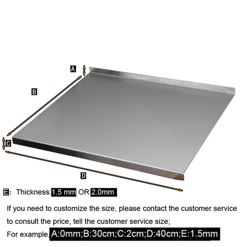 planche découper acier inoxydable moderne grande taille lisse argentée cuisine couteau pâtisserie