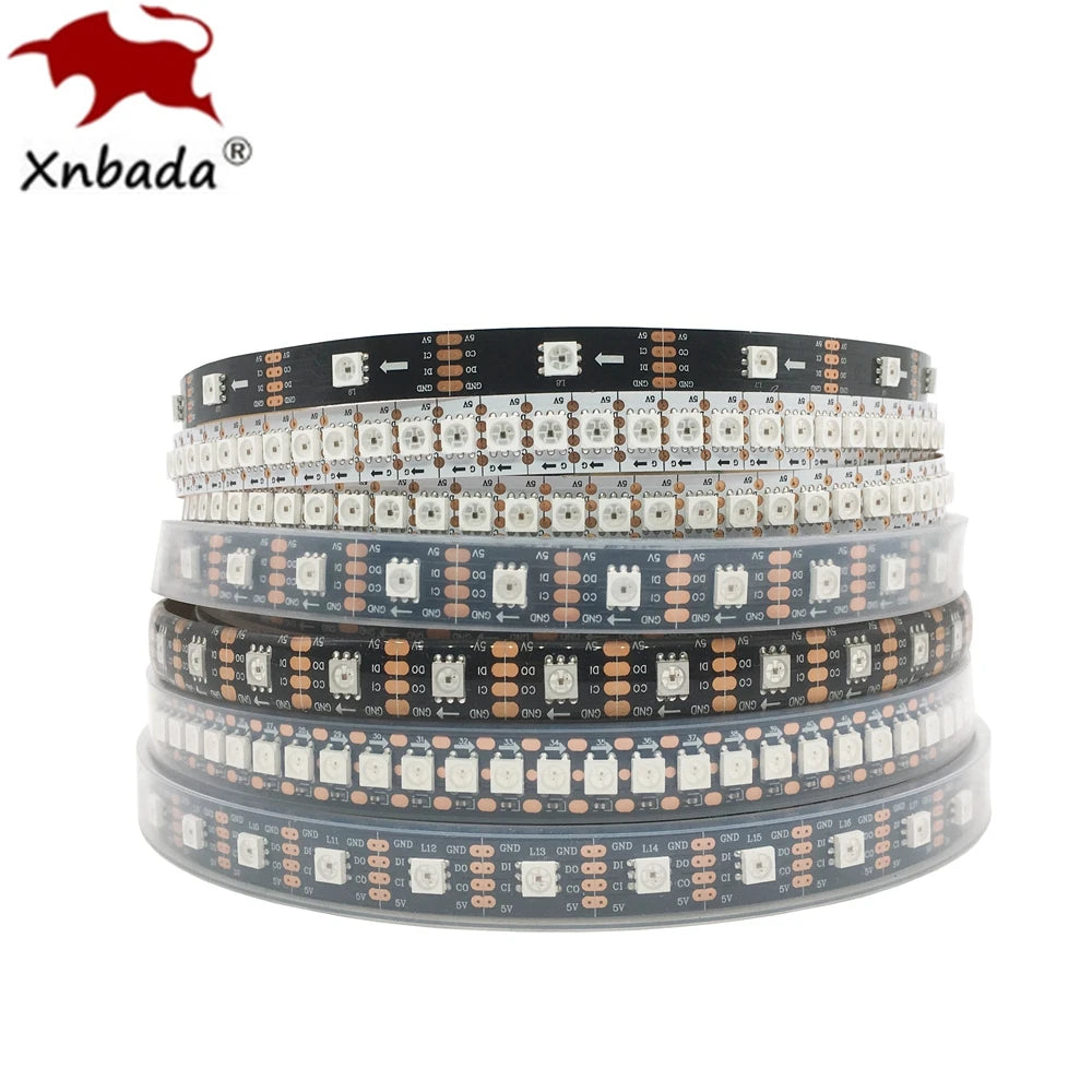 ruban led 144 leds noir adhésif moderne 30 60 144 leds/m