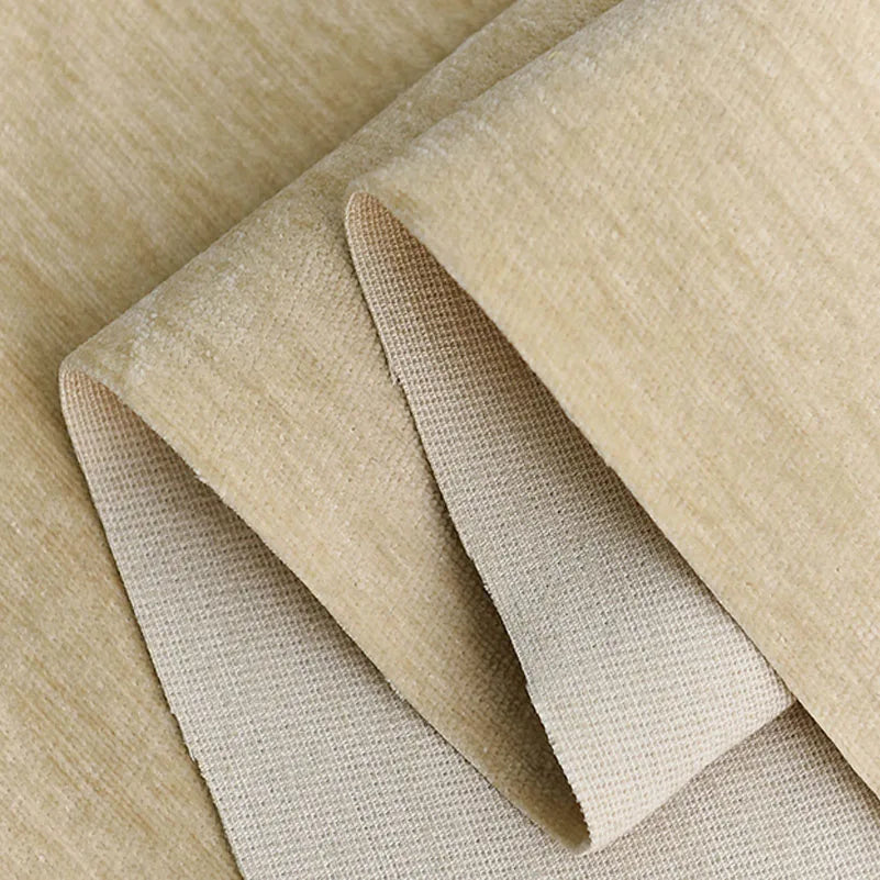 tissu chenille polyester résistant uni moderne bleu marron navy beige opacité 150cm abrasi