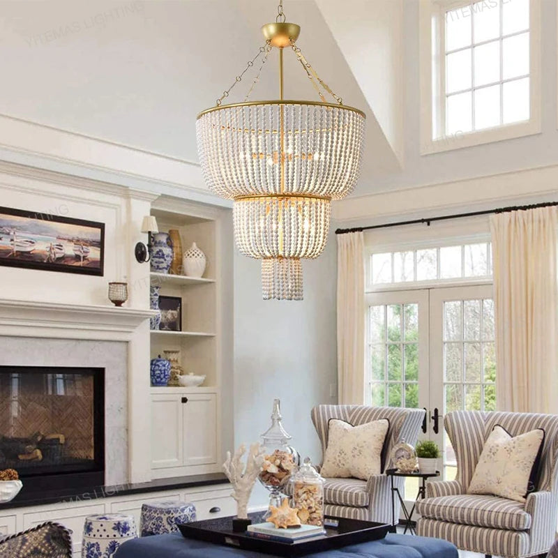 lampe suspendue or blanches classique chaînes ampoules e14