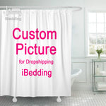 rideau douche moderne polyester blanc rayures verticales anneaux imperméable respectueux l'environnement