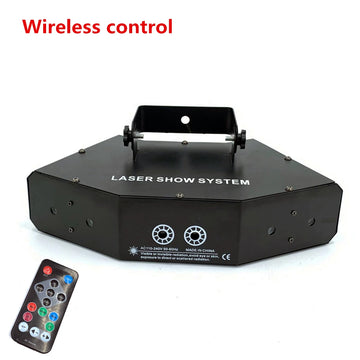 projecteur laser dmx sans fil effet lumière scène dj fête maison rouge vert bleu