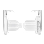 rideau chaînettes blanc moderne clips 3m 4m 5m opacité tissu finement tissé