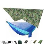 hamac camping moustiquaire auvent portable randonnée voyage survie extérieur vert