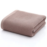 serviettes coton rapides séchage moderne beige rouge gris maille opaqueness