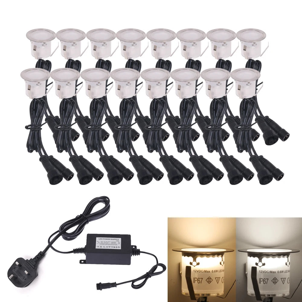 Lampe LED solaire imperméable IP67 blanc moderne câble adaptateur électrique