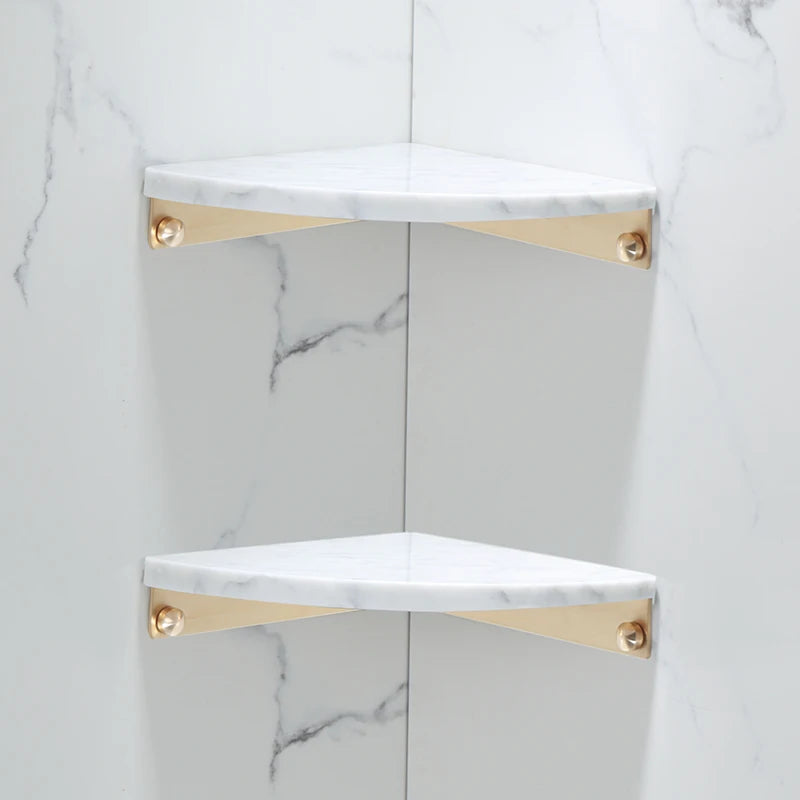 porte serviettes mural or marbre moderne double simple angle brosse wc