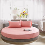 draps lit ronds coton extra doux couverture respirante diamètre large couleur