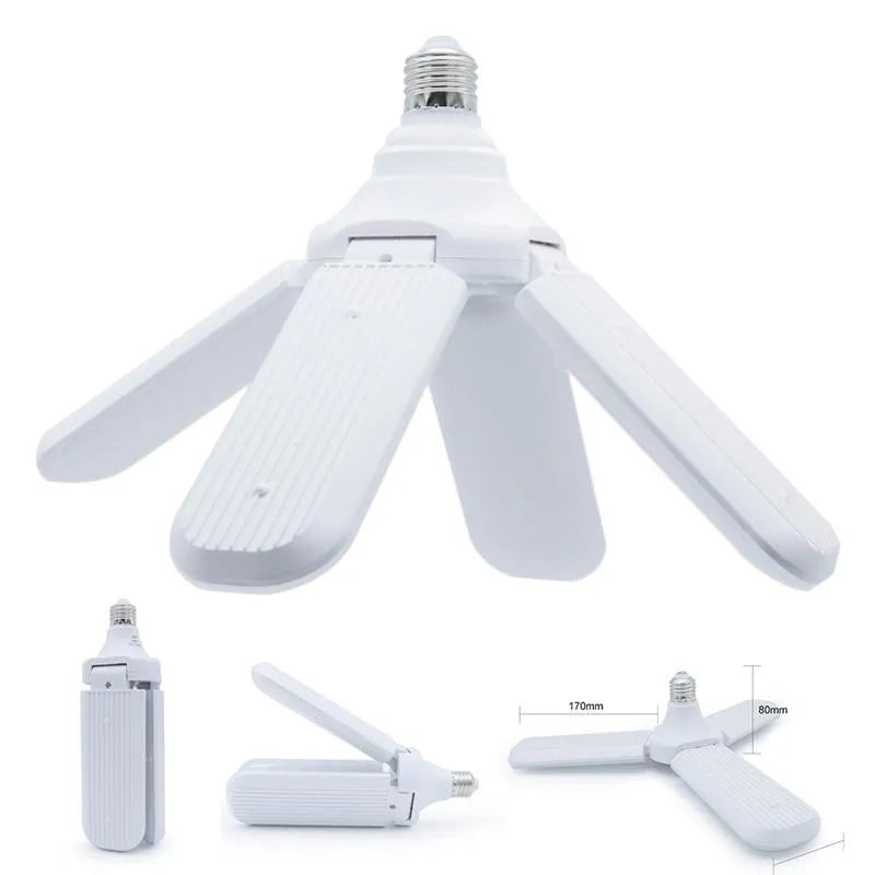 lampe led pliable e27 30w 45w 60w blanc modernes ailettes réglables atelier maison