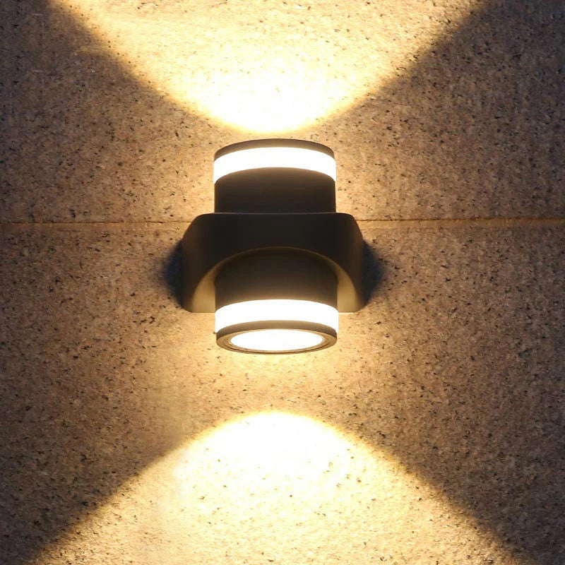 applique murale led moderne noir blanc spirale contemporaine fixations lumière chaude 6w