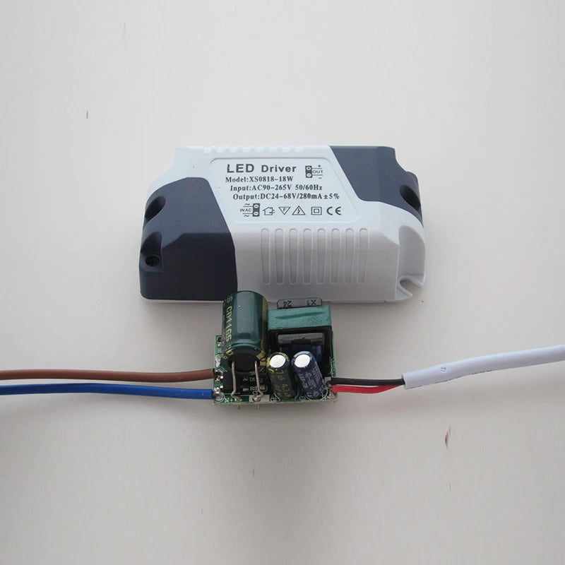 driver led alimentation électrique étanche 24w 90 265v blanc gris moderne certification