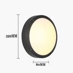 applique murale moderne aluminium noir entrée chambre coucher led étanche