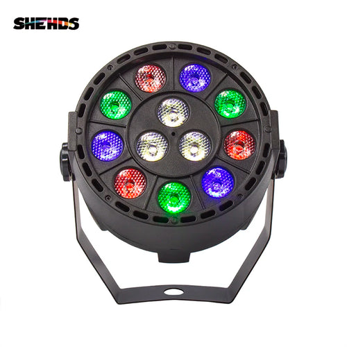 projecteur led scene rgbw professionnel effet disco dj musique coloré noir tringle