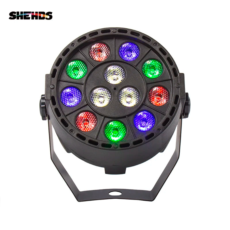 projecteur led scene rgbw professionnel effet disco dj musique coloré noir tringle