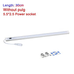 lampe led moderne 30cm 40cm 50cm blanc minimaliste adhésif clip adaptateur secteur
