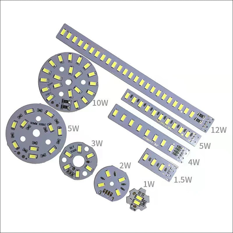 plaque led 5v blanc matrice diodes modernes 1w 2w 3w 5w 10w 12w