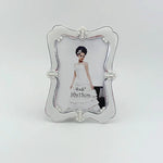 cadre photo blanc bordure décorative classique élégant 4x6 5x7 papier noirintérieur