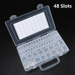 boîtes rangement transparentes compartiments modernes poignée pratique 32pcs 40pcs 48pcs 56pcs 64pcs