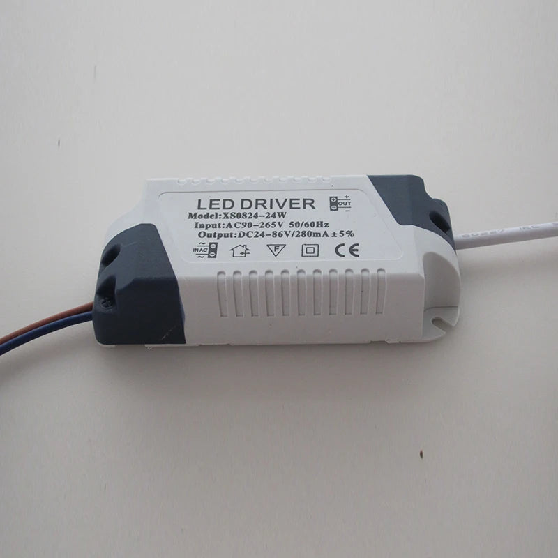 driver led alimentation électrique étanche 24w 90 265v blanc gris moderne certification