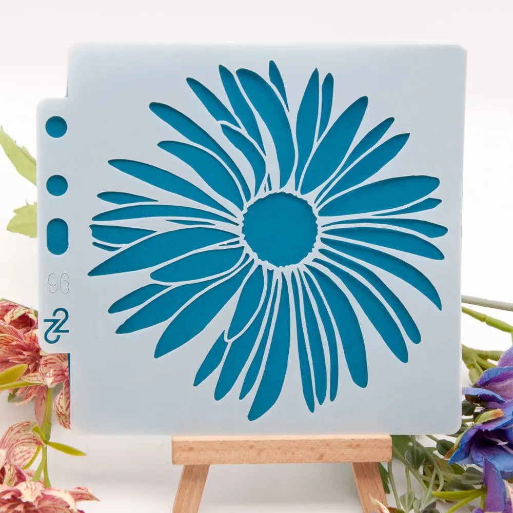 pochoirs transparents fleurs modernes peinture murale bricolage scrapbooking 14x13cm