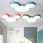 plafonnier led moderne tête mickey bleu vert rose blanc opacité designintérieur cuisine télécommande