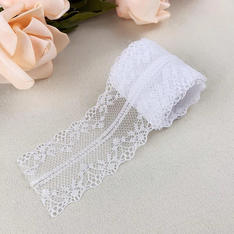 ruban dentelle filet brodé élégant décoration mariage couture tissu décoratif bordure artisanat