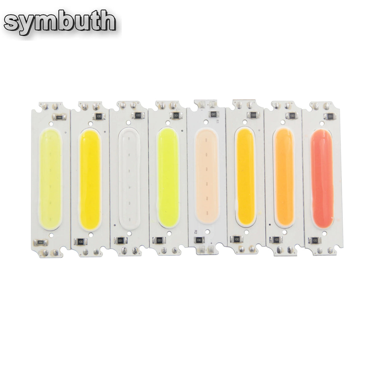 barre led 60x15mm blanc jaune orange rose moderne 2000 lumens 20000h