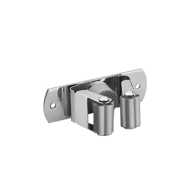 porte balais argenté vert clair adhésif mur moderne hooks rangement outils nettoyage