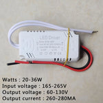 driver led blanc moderne 260 300ma 165 265v ac input 120 240v dc output