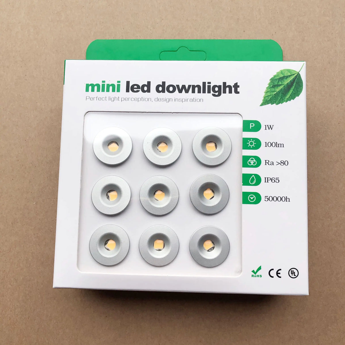 éclairage led mini downlight blanc moderne 12v 1w opaques câbles