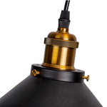 Suspension luminaire vintage avec abat-jour métal