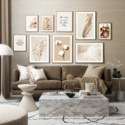 Tableau déco toile fleurs boho vintage pour salon et chambre - Décoration murale moderne