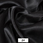 tissu satiné polyester blanc noir vert bleu moderne décoration couture rideaux robes