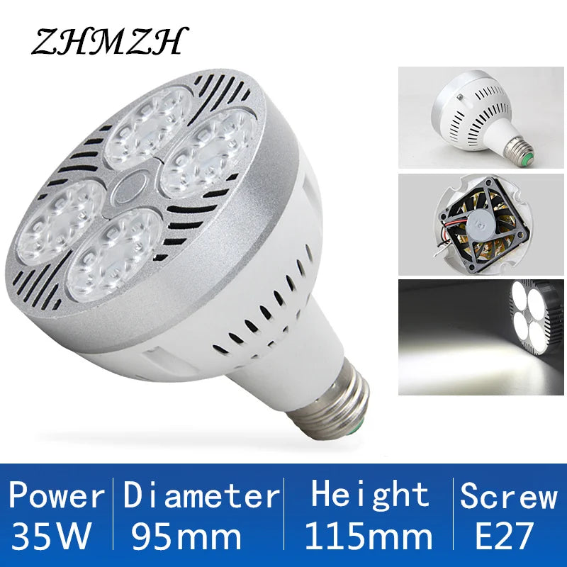 ampoule led 35w blanc chaud grille ventilation moderne tringle 95x115mm