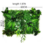panneau végétal artificiel feuilles naturelles extérieur herbes variées stylisé accrochableextérieur vertbrunfoncé