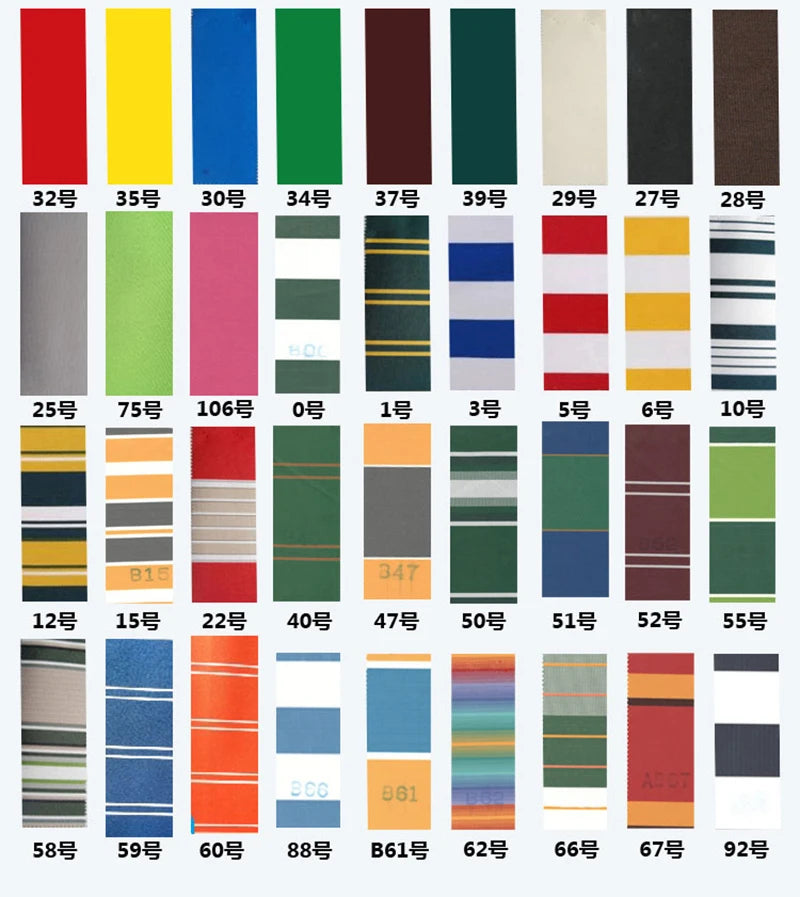 bannière d'étendage rayée moderne imperméable protection balcon jardin bleu marine rouge vert