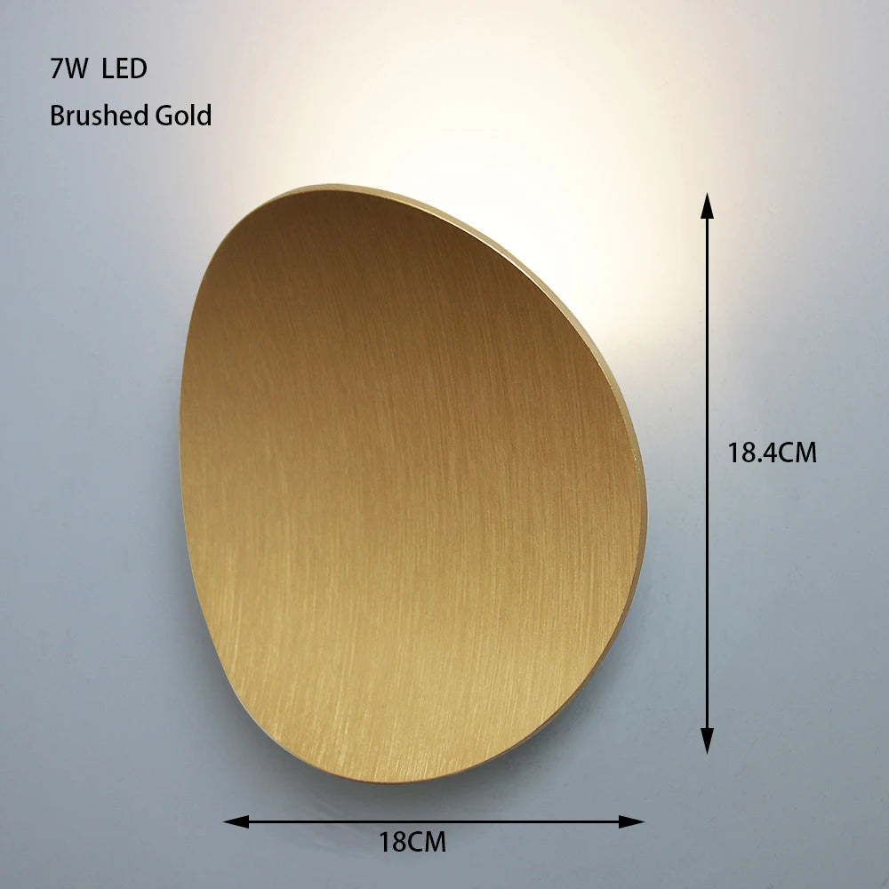 applique murale moderne aluminium noir blanc doré fixée mur éclairage quotidien led chambre salon