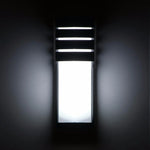 applique murale moderne led 12w noir étanche ac85265v polycarbonate