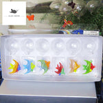 boules noel verre poissons decoratives transparentes artisanal animaux poissons colorés festive