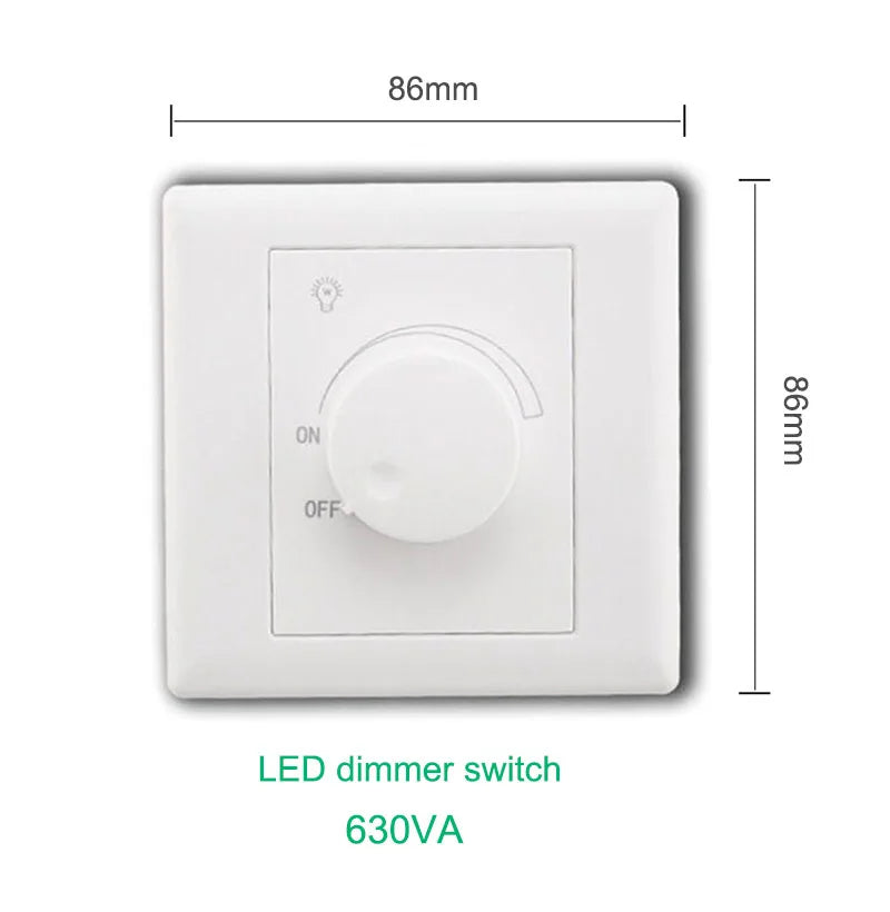 interrupteur rotatif blanc moderne 86x86mm indicateur lumineux certification rohs ccc pc