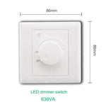 interrupteur rotatif blanc moderne 86x86mm indicateur lumineux certification rohs ccc pc