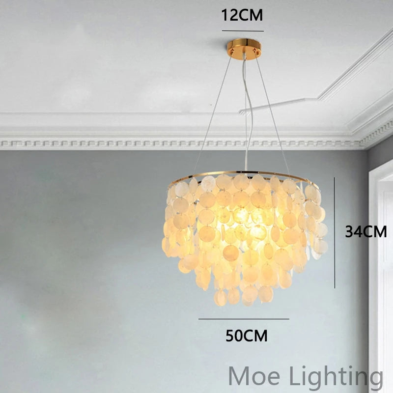 Suspension lumineuse moderne élégante blanc doré translucide clips câbles pendentif chambre