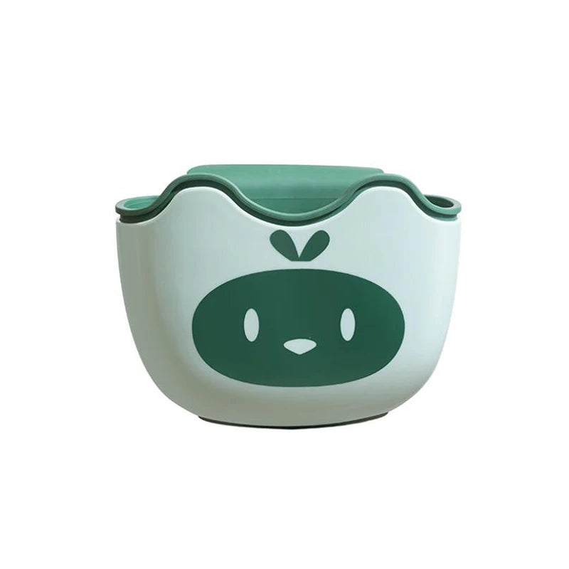 porte savon mural animé bleu vert rose moderne clips Brosse dents savon égouttoir rangement