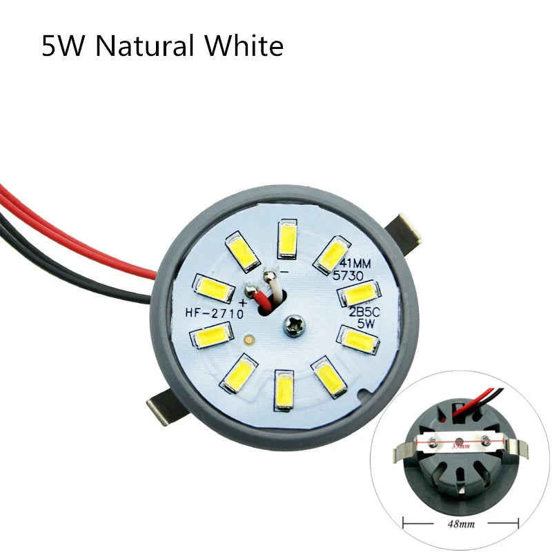 Spot LED encastrable 3W 5W 6W gris métallique noir moderne minimaliste clips câbles